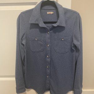 Faherty Legend™ Sweater Shirt - SIZE SMALL - Blue